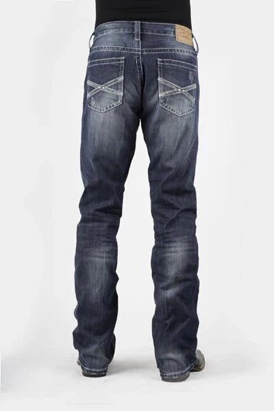 Stetson 1014 Fit Destructed (Lavado medio) - Jeans de hombre