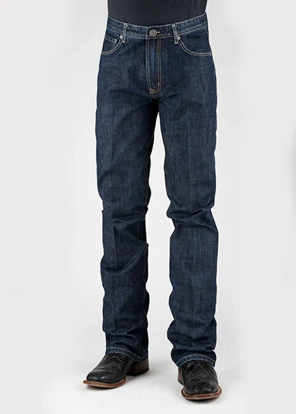 Stetson 1210 Pierna Recta (Lavado Oscuro) - Jeans para Hombres