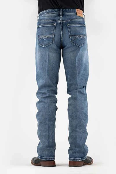 Stetson 1211 Ajuste Recto Elástico (Lavado Medio) - Jeans de Hombre