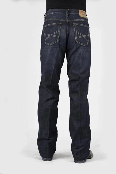 Stetson 1312 Fit Deconstructed (lavado oscuro) - Jeans para hombre