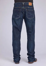 Stetson 1313 Modern Fit Stretch (Dorado/Lavado oscuro) - Jeans para hombre