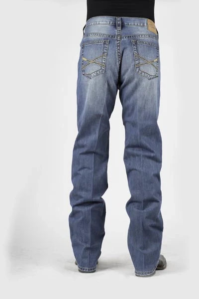 Stetson 1520 Fit Tacking (Lavado Claro) - Jeans para Hombre
