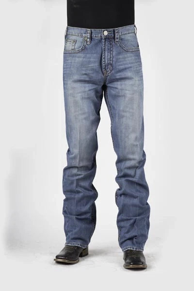 Stetson 1520 Fit Tacking (Lavado Claro) - Jeans para Hombre