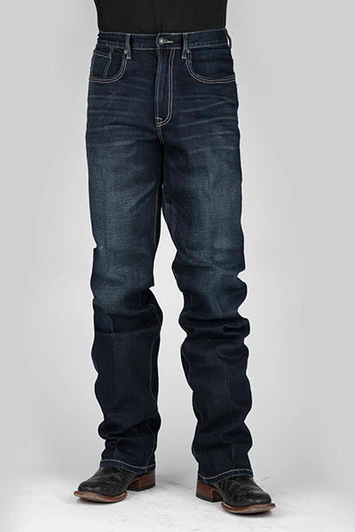 Stetson 1521 Fit Stretch (lavado oscuro) - Pantalones vaqueros de hombre