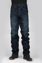Stetson 1521 Fit Stretch (lavado oscuro) - Pantalones vaqueros de hombre