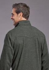 Stetson 2328 Honeycomb Bonded (Olive) - Men's Knit Sweater