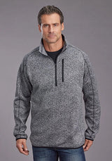 Stetson 2328 Honeycomb Bonded (Grey) - Men's Knit Sweater