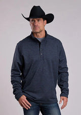 Stetson 2799 Jersey con botones de nido de abeja (gris) - Suéter para hombre