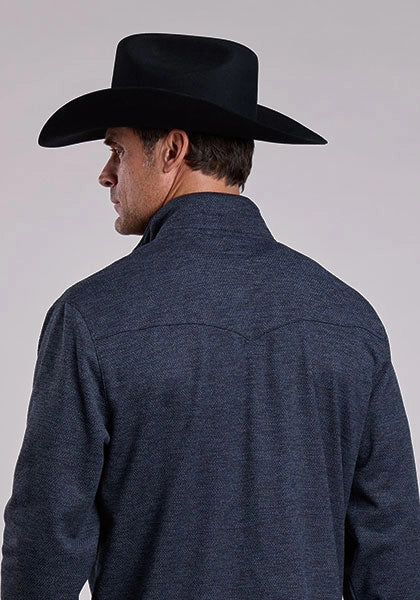 Stetson 2799 Jersey con botones de nido de abeja (gris) - Suéter para hombre