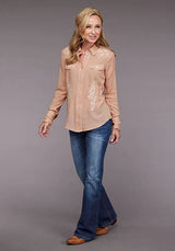 Stetson 2097 Blush Crepe (Pink) - Women's Blouse