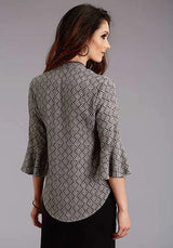 Stetson 2101 Aztec Geo Rounded (Black) - Women's Blouse