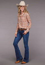 Stetson 2100 Sunset Floral (Rosa) - Blusa para mujer