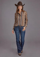 Stetson 2187 Serape de arena (marrón claro) - Blusa de mujer