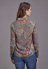 Blusa Stetson 2188 Vintage Tapestry (Gris) - Para mujer