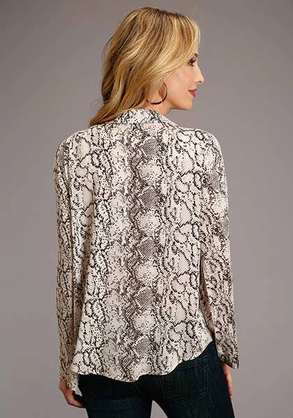 Stetson 00439 Blusa Estampado Serpiente (Crema) - Mujer
