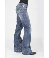 Stetson 214 Trouser Fit Bleached con bolsillo en X - Jeans para mujer