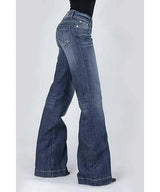Pantalón vaquero Stetson 214 de mujer con ajuste estilo Trouser y bolsillo con costura diagonal