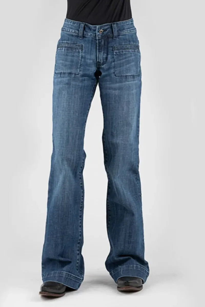 Stetson 214 Pantalones acampanados (lavado medio) - Jeans de mujer