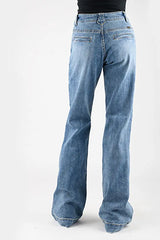 Stetson 214 Trouser Fit Back Welt Pocket ( Denim Light Wash )- Women's Jeans (Closeout)