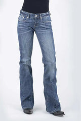 Stetson 816 Classic Boot Cut Half Circle Pocket ( Denim Light Wash )- Women's Jeans
