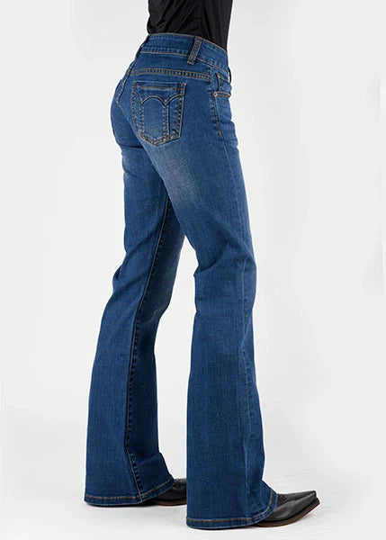 Stetson 816 Classic Stretch Boot Cut (lavado oscuro) - Vaqueros de mujer