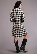 Stetson 00514 Vestido de cuadros Búfalo (Blanco) - Para mujer