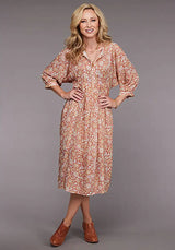 Vestido largo Stetson Sunset Floral (Rosa) para mujer