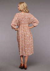 Vestido largo Stetson Sunset Floral (Rosa) para mujer