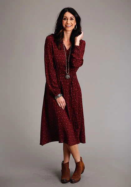 Vestido vaquero Stetson 1770 Ditzy (Rojo) - para mujer