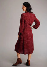 Vestido vaquero Stetson 1770 Ditzy (Rojo) - para mujer