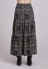 Stetson Bandana Patchwork (Black) - Women's Skirt