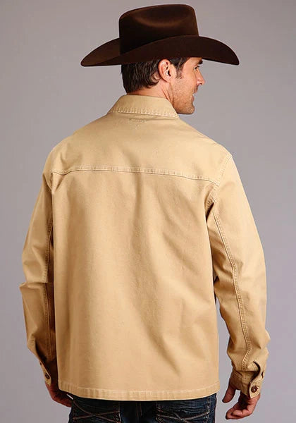 Chaqueta de Lona Elástica Stetson (Color Tan) - Para Hombre