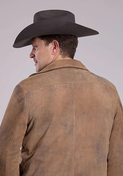 Stetson Novedad Forro Polar Liso (Marrón) - Chaqueta de Ante para Hombre