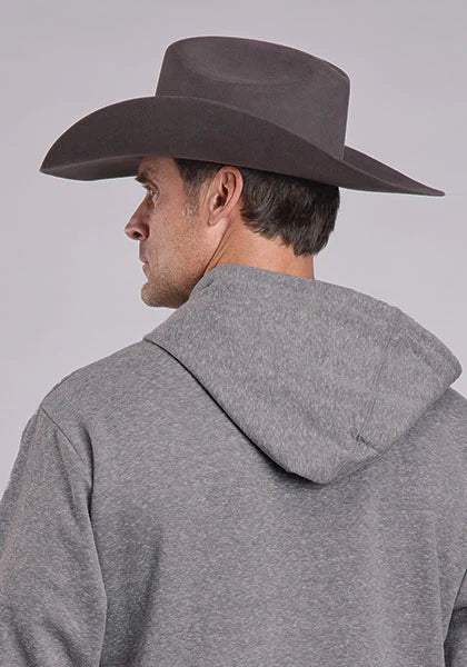 Sudadera con capucha para hombre Stetson Oval Logo (gris)