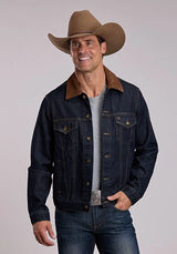 Chaqueta vaquera de hombre Stetson 160th Anniversary Raw (azul)