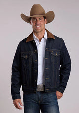 Chaqueta vaquera de hombre Stetson 160th Anniversary Raw (azul)