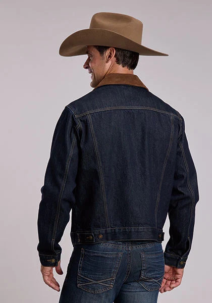 Chaqueta vaquera de hombre Stetson 160th Anniversary Raw (azul)