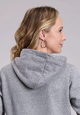 Sudadera con capucha Stetson Western Print (gris) - Mujer