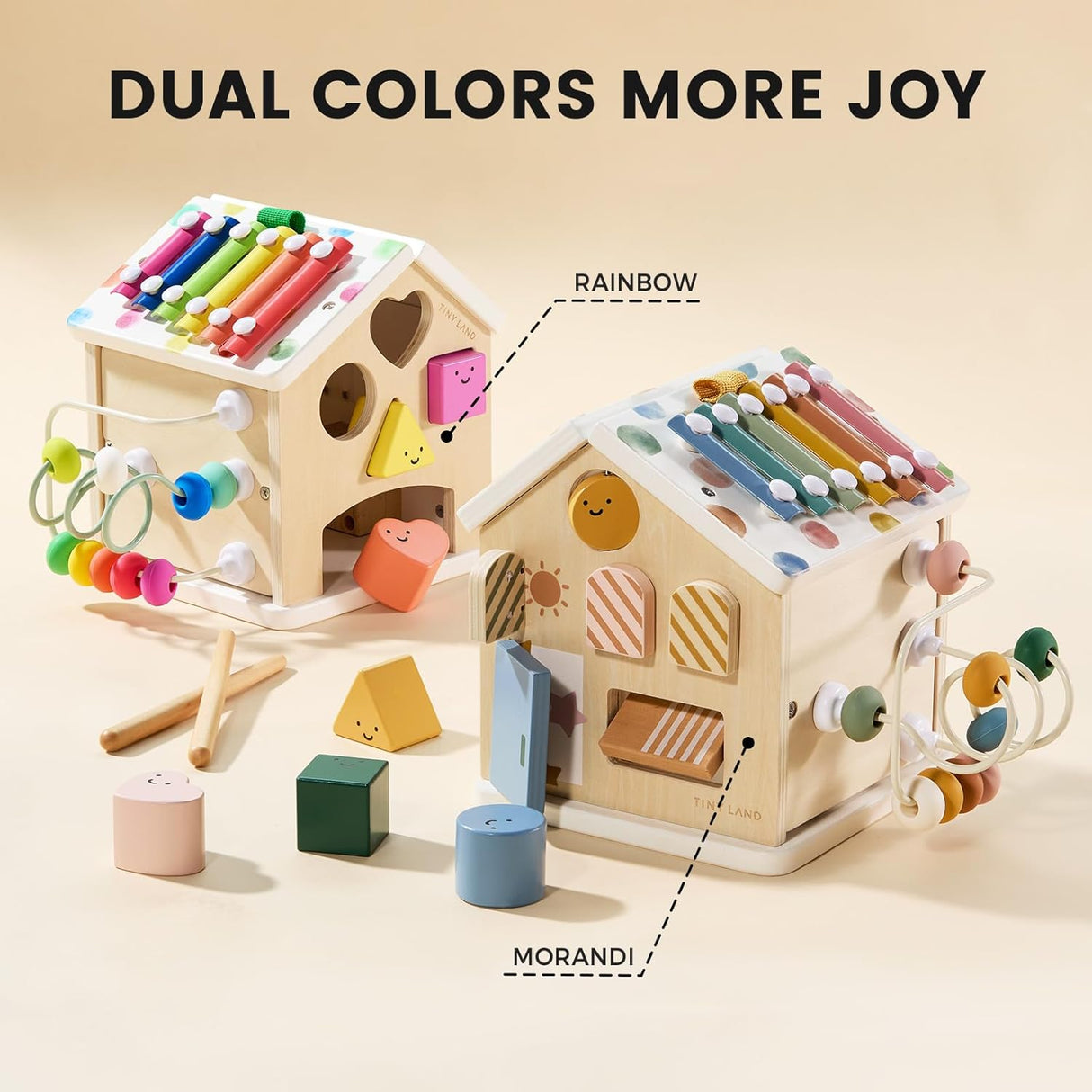 Cubo de actividades La Casita de Tiny Land® - Arcoíris