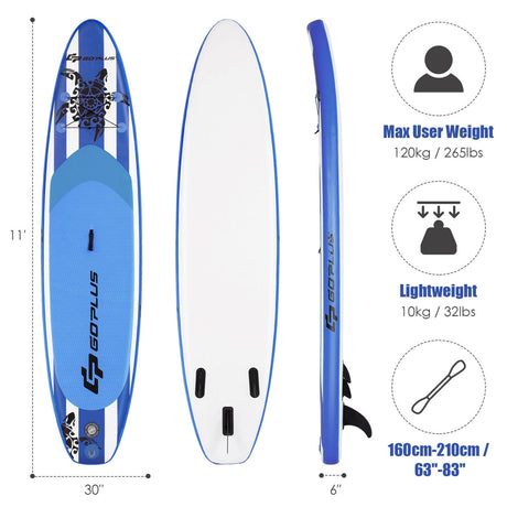 Tabla de paddle surf inflable de 3,23 m con bolsa de transporte