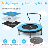 Trampolín de 40 pulgadas para niños, trampolín de fitness para interiores y exteriores