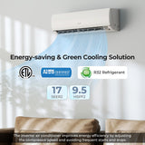 Sistema de Aire Acondicionado y Calefacción Mini Split 11500 BTU 115V con Bomba de Calor y Wifi