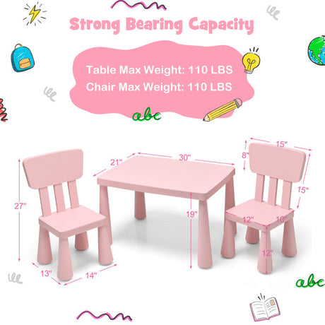 Juego de muebles infantiles 2 en 1: estructura de cama individual y juego de mesa de actividades de 3 piezas y sillas