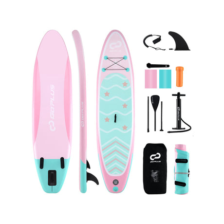 Tabla de paddle surf inflable de 10 pies con 3 aletas y remo ajustable-S