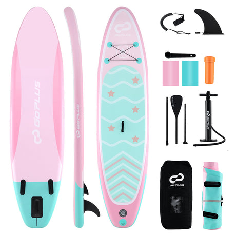Tabla de paddle surf inflable de 10 pies con 3 aletas y remo ajustable-S