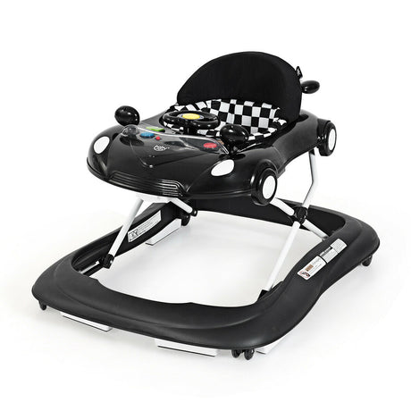 Andador plegable 2 en 1 para bebé con reproductor de música y luces