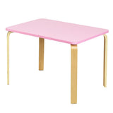 Juego de mesa y 2 sillas de madera de 3 piezas para niños