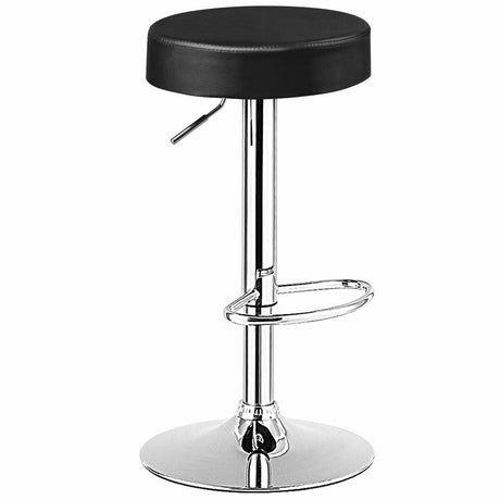 1 taburete redondo de bar, silla de pub giratoria ajustable