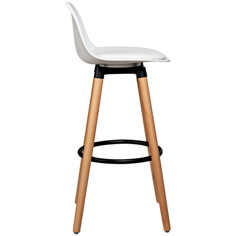 2 Pieces Mid Century Barstool 28.5 Inches Dining Pub Chair