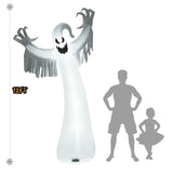 Fantasma espeluznante inflable de Halloween de 12 pies con soplador y luces LED